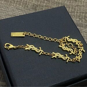 Saint Laurent Women's Gold Chain Bracelet